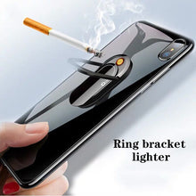 تحميل الصورة في عارض المعرض ، Creative USB cigarette lighter can do mobile phone bracket lighter multi-function cigarette accessories personality Charge
