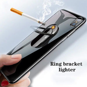 Creative USB cigarette lighter can do mobile phone bracket lighter multi-function cigarette accessories personality Charge
